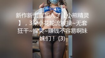 新作新闺蜜加入了【小熊精灵】，3朵小花轮流被操~无套狂干~操哭~赚钱不容易啊妹妹们！ (3)