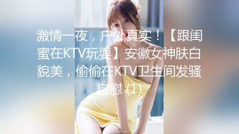 激情一夜，户外真实！【跟闺蜜在KTV玩耍】安徽女神肤白貌美，偷偷在KTV卫生间发骚自慰 (1)